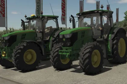 Потужний Трактор John Deere 6R Large Frame Series 2015 (6175R–6215R) з GEN4 та Precision Farming для FS25
