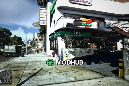 Vinewood Plaza to Hollywood Plaza Mod for GTA 5 — 2