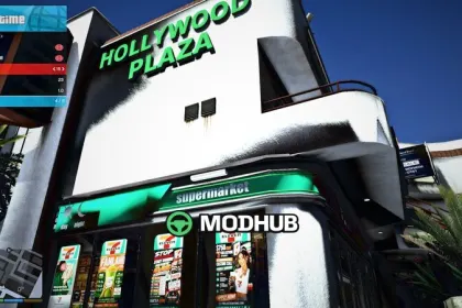 Vinewood Plaza to Hollywood Plaza Mod for GTA 5 — 3