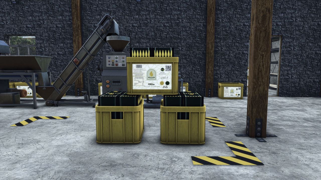 Elegancka Italian Oil Mill — Włoska Maszyna do Tłoczenia Oleju w FS25