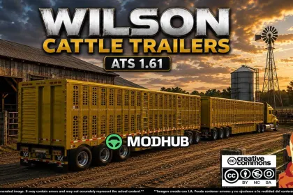 Przyczepa Wilson Cattle Trailers v5.0 do ATS