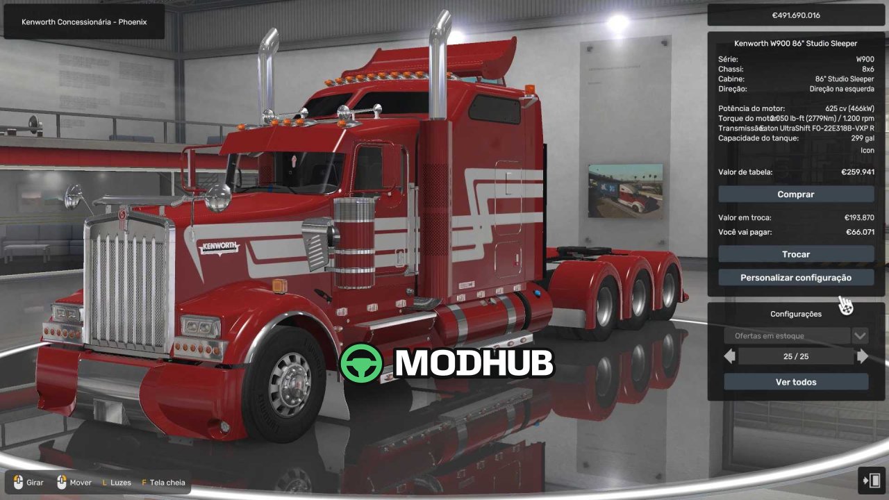 Truck CUSTOMIZED TRUCKS 03 08 2026 for ATS