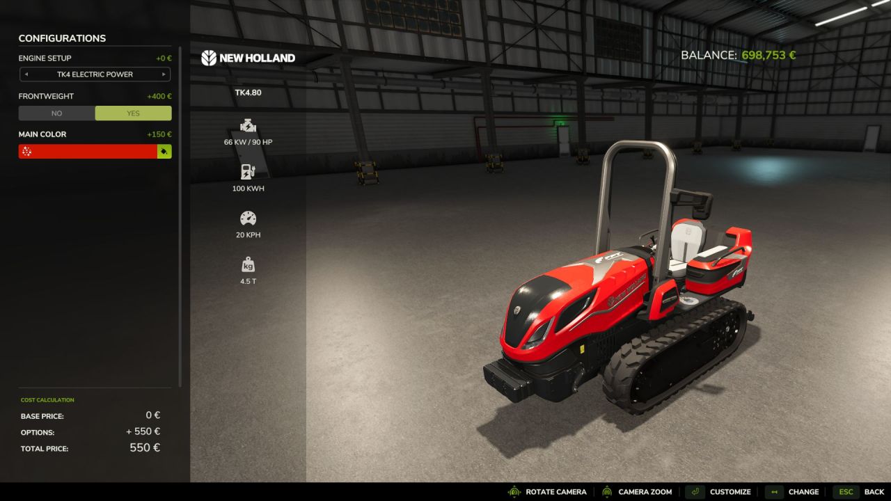 Ефективний Гусеничний Трактор New Holland TK4 Series Edit з Електродвигуном для Farming Simulator 25