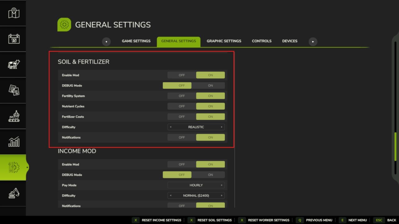 Реалістичний Realistic Soil & Fertilizer для Farming Simulator 25 — Розумний Ґрунт і Добрива