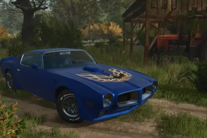 Legendary 1970 Pontiac Firebird — Fast Muscle Car for Farming Simulator 25