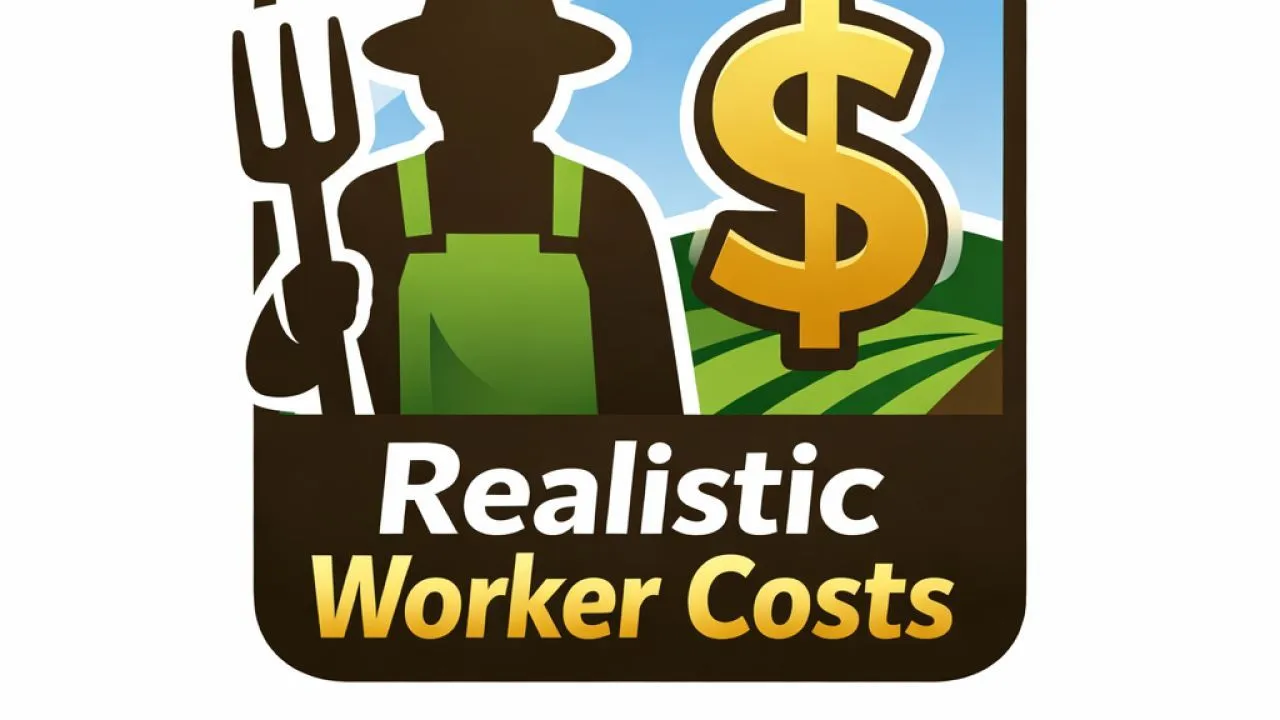 Реалістичні Витрати на Працівників (Realistic Worker Costs) для Farming Simulator 25 — Більше Економіки та Викликів