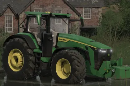 Трактор John Deere 8R 20000PS для Farming Simulator 25