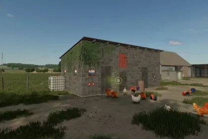 Фермерська будівля з курятником для Farming Simulator 25