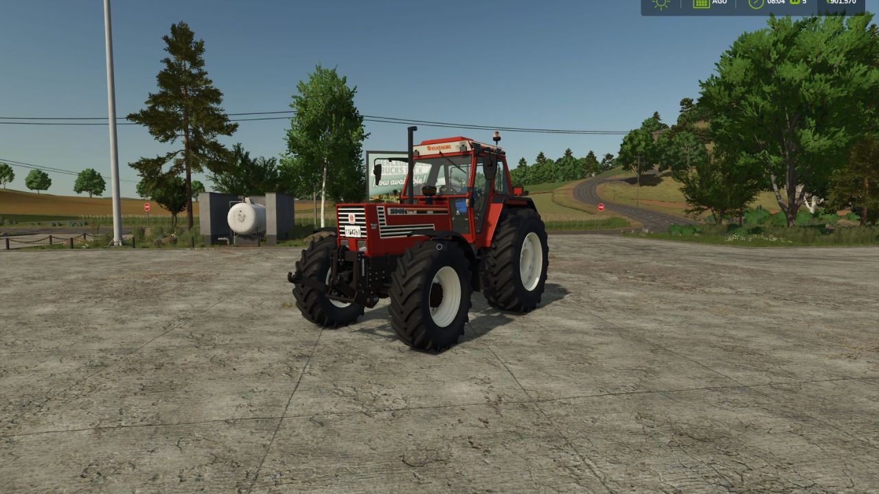 Powerful Tractor Fiatagri 180-90 DT STAGE 3 for Farming Simulator 25 (250 hp)