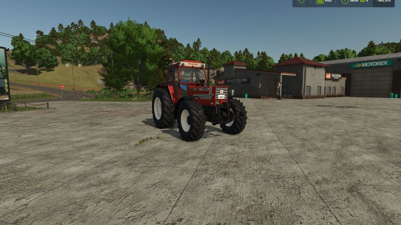 Powerful Tractor Fiatagri 180-90 DT STAGE 3 for Farming Simulator 25 (250 hp)