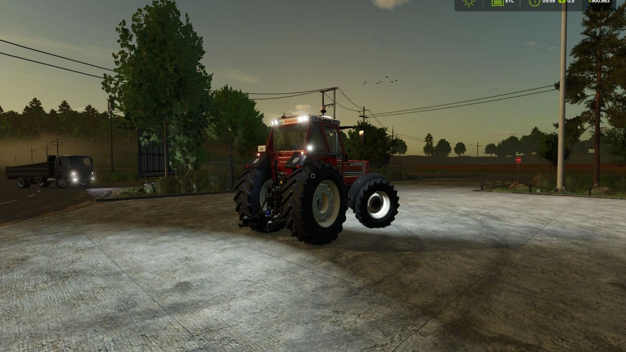 Powerful Tractor Fiatagri 180-90 DT STAGE 3 for Farming Simulator 25 (250 hp)