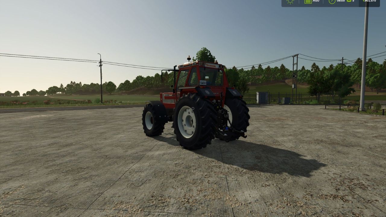 Powerful Tractor Fiatagri 180-90 DT STAGE 3 for Farming Simulator 25 (250 hp)