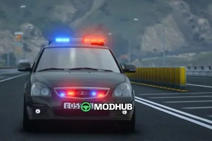 Хетчбек Lada Priora зі стробоскопами для GTA 5