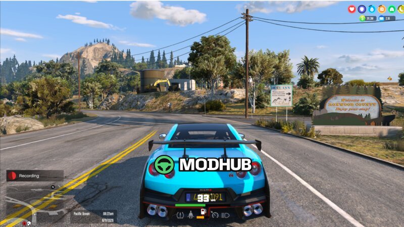 Карта Roxwood County для GTA 5