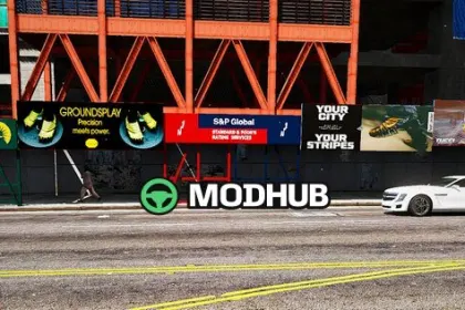 Downtown Real Billboards for GTA 5 — 6