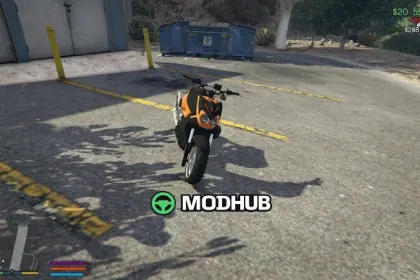 Мотоцикл Stuntro Mbk для GTA 5 — 3