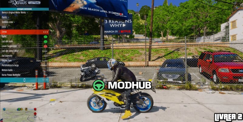 Мотоцикл Yamaha R6 для GTA 5