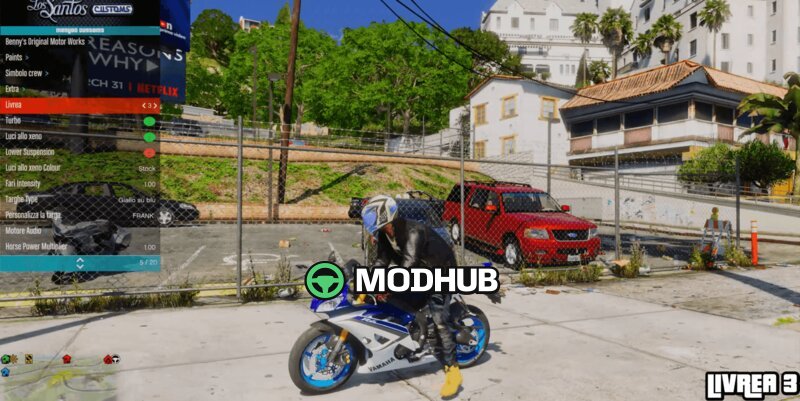Мотоцикл Yamaha R6 для GTA 5