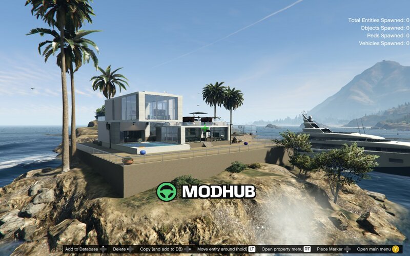 Приватний острів Дизайн Будинок для GTA 5
