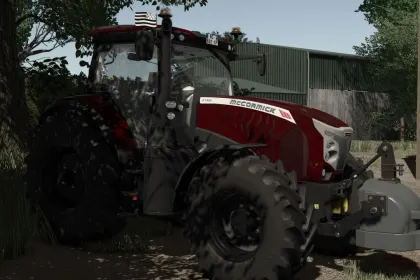 Стильний Трактор McCormick X7 BZH — Бордовий Красень для Farming Simulator 25