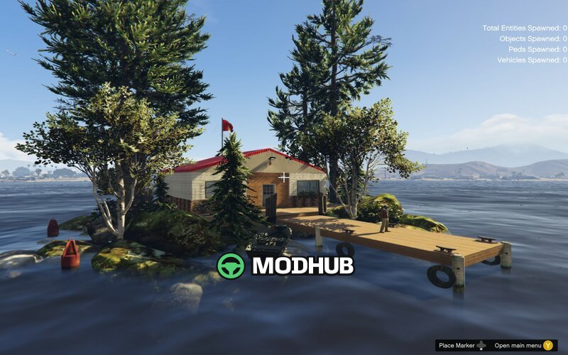 Канадський будинок на озері для GTA 5