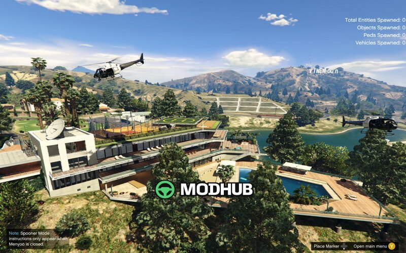 Мansion Lake Vinewood Hill для GTA 5