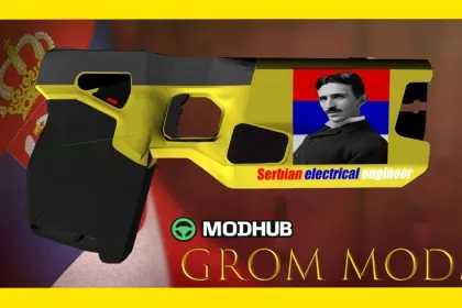 Електросокира TASER Нікола Тесла для GTA 5