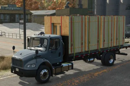 Ефективна Вантажівка Freightliner M2 Stakebed (AutoLoad) для Швидких Перевезень у FS25 — 2