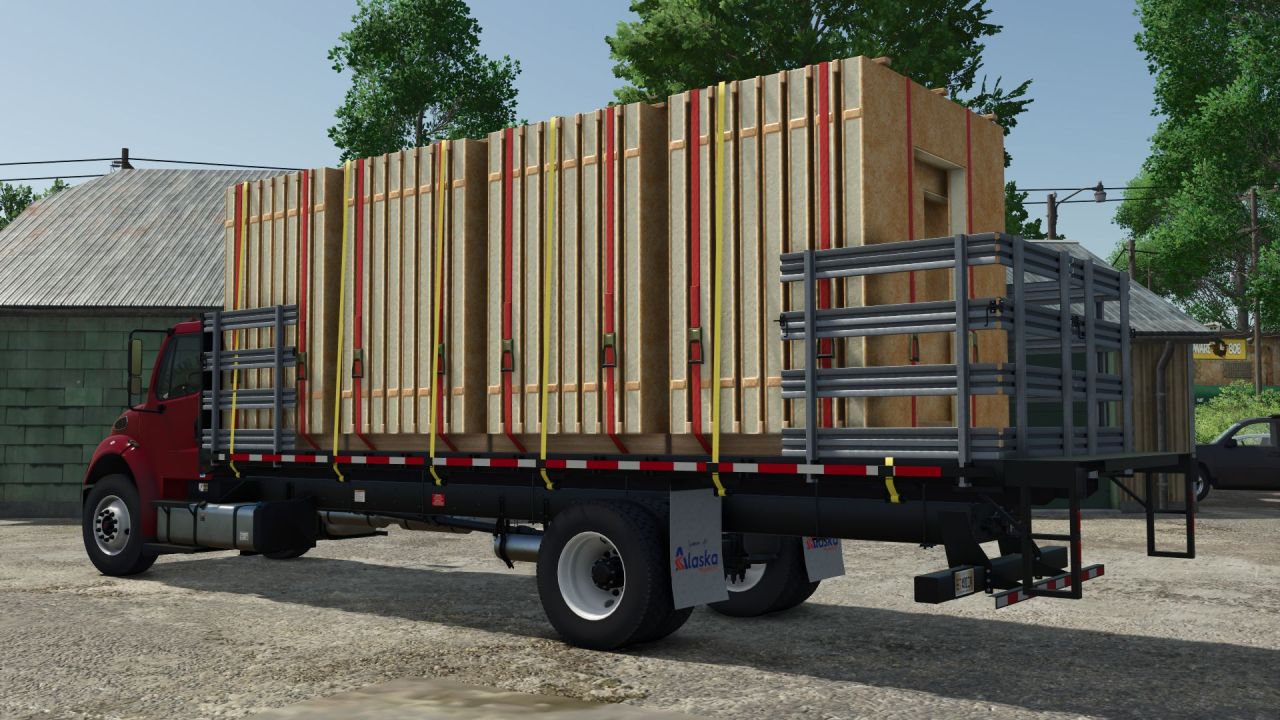 Effektiver Freightliner M2 Stakebed (AutoLoad) für Schnelle Transporte in FS25 - Screenshots