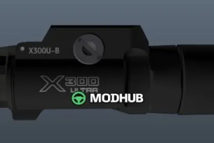 Пістолет Glock 17 Gen 4 з ліхтарем Surefire x300 для GTA 5