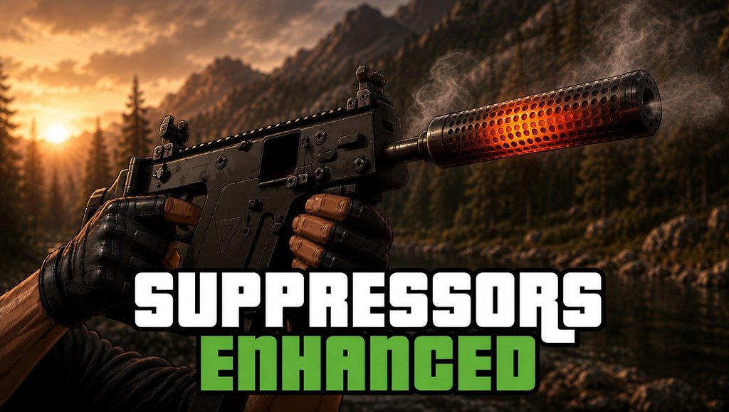 Солідні модифіковані глушники Suppressors Enhanced для GTA 5