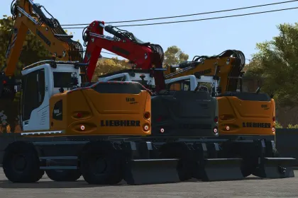 Мобільний екскаватор Liebherr 918 Compact для Farming Simulator 25