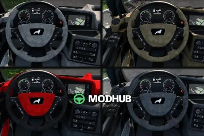 Пак інтер’єрів MAN TGX E6 Interior Pack v1.5 1.6 для ETS2