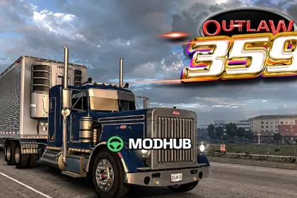 Outlaw Peterbilt 359 v2.5 1.60 Truck for ATS