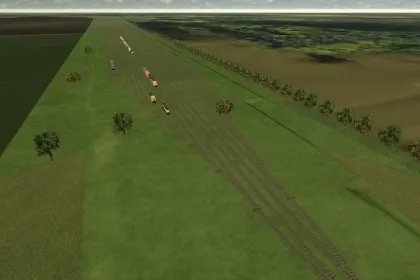 Залізничні колії, що розміщуються, для Farming Simulator 25