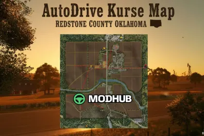 Маршрут AutoDrive Redstone County-Oklahoma V1.0 для FS25