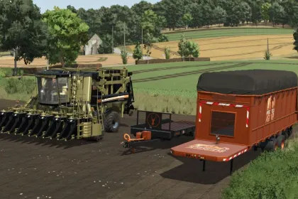 Пакет для збору та транспорту бавовни Hirschfeld Edition для Farming Simulator 25