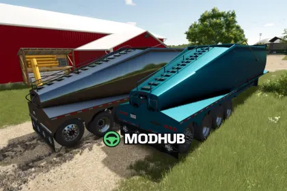 Причіп Beall Bullet Quad Axle Belly Dump V1.2 для FS25