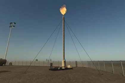 Нафтова факельна установка Oil field flare для Farming Simulator 25