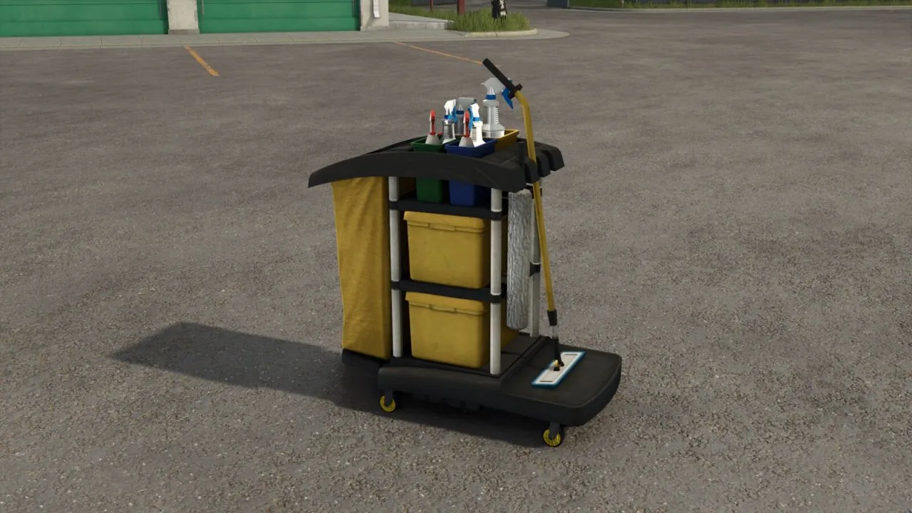 Ефективний Візок Super Cleaner Cart для Ідеально Чистої Техніки у Farming Simulator 25