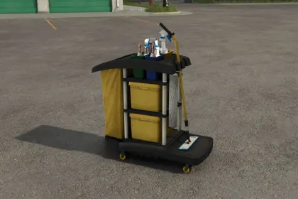 Ефективний Візок Super Cleaner Cart для Ідеально Чистої Техніки у Farming Simulator 25