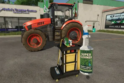 Ефективний Візок Super Cleaner Cart для Ідеально Чистої Техніки у Farming Simulator 25