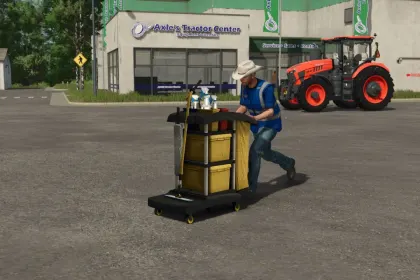Ефективний Візок Super Cleaner Cart для Ідеально Чистої Техніки у Farming Simulator 25
