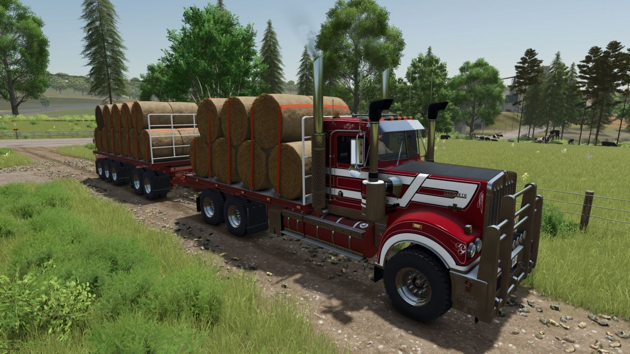 Тягач Kenworth T900 Legend для Farming Simulator 25