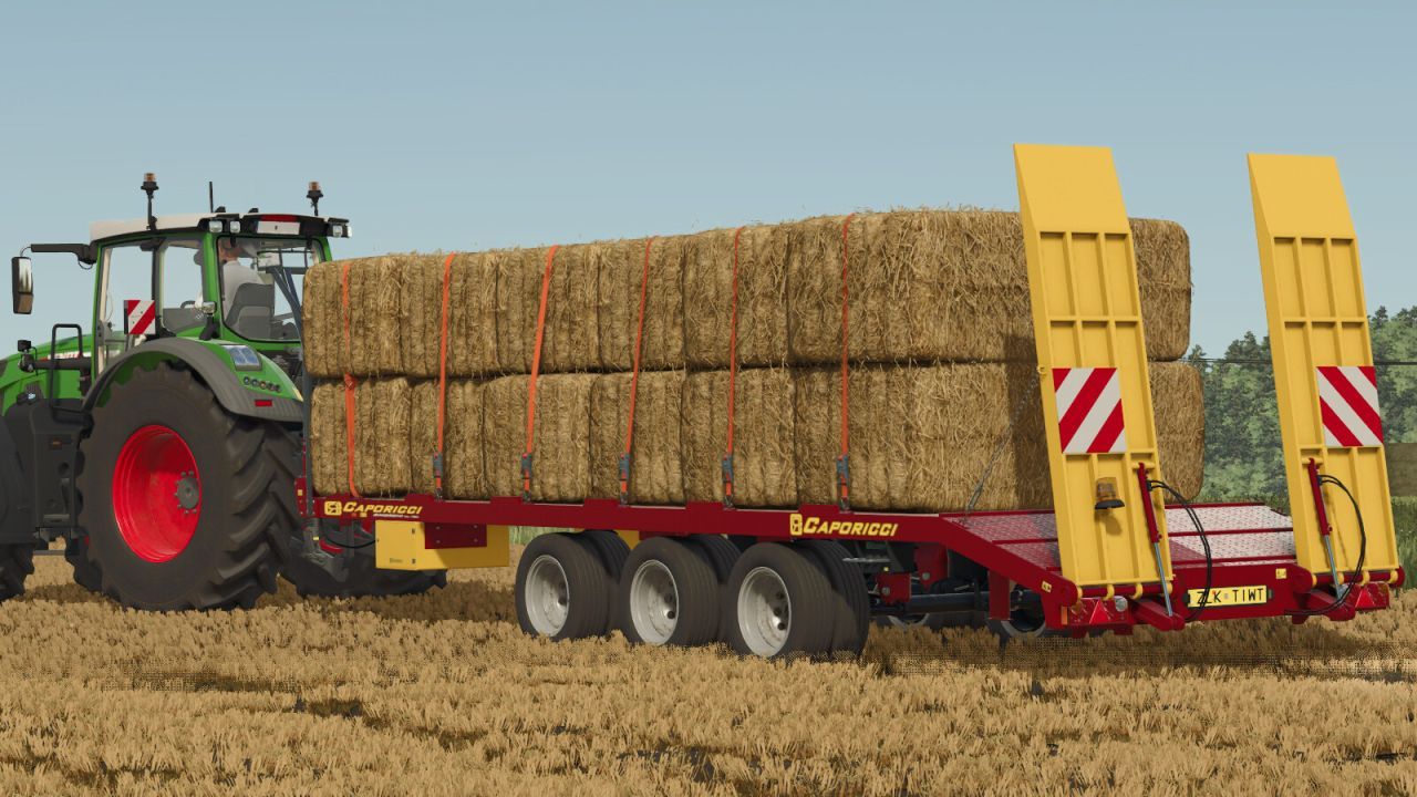 Ефективний Причіп Caporicci FC260CR для Перевезення Гусеничних Тракторів і Тюків у FS25 - Скріншоти