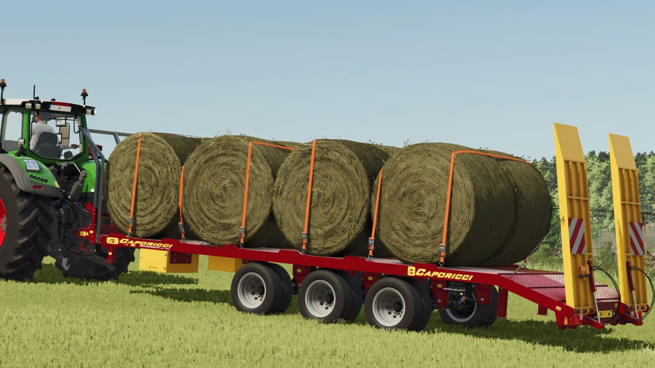 Ефективний Причіп Caporicci FC260CR для Перевезення Гусеничних Тракторів і Тюків у FS25 - Скріншоти
