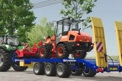 Effizienter Caporicci FC260CR Anhänger für den Transport von Ketten-Traktoren und Ballen in FS25 — 4
