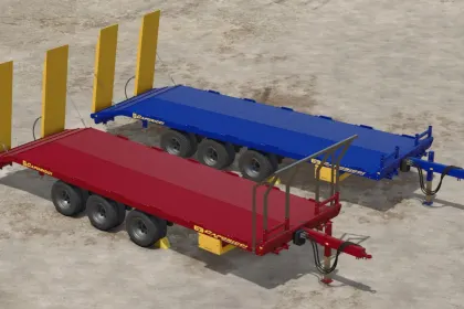 Effizienter Caporicci FC260CR Anhänger für den Transport von Ketten-Traktoren und Ballen in FS25 — 6