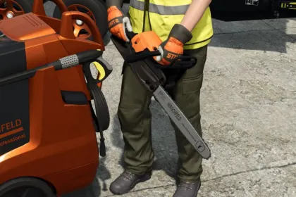 Бензопила Hirschfeld для Farming Simulator 25