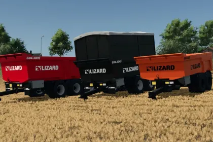 Efficient Lizard GD4-HS Dump Trailer Pack for Farming Simulator 25 — 2